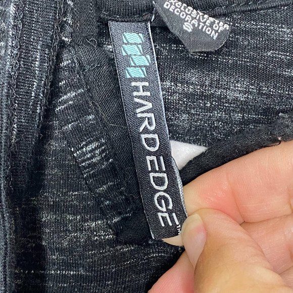 Men's Hard Edge Muscle Tee with Hoodie and Kangaroo Pocket Shirt Small - Picture 2 of 5